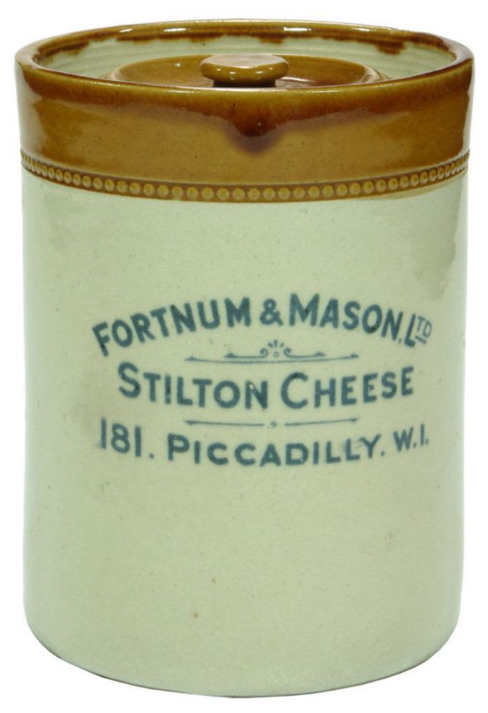 Fortnum Mason Stilton Cheese Piccadilly Stoneware Jar