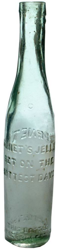 Burnet's Jellies Set Hottest Days Advertising Bottle