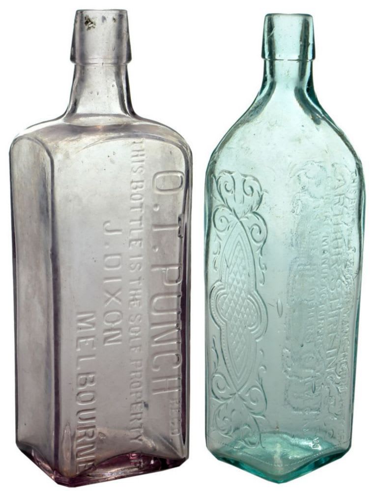 Collection Vintage Cordial Bottles