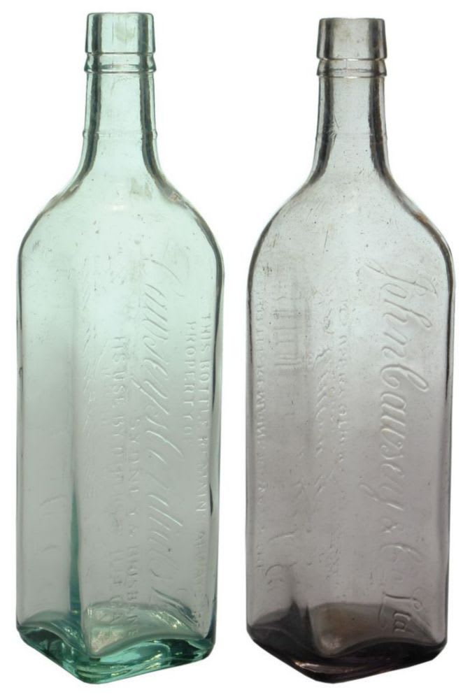 Collection Vintage Cordial Bottles