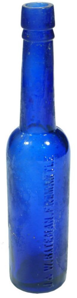 Bateman Fremantle Cobalt Blue Castor Oil Bottle