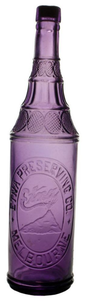 Etna Preserving Melbourne Purple Cordial Bottle