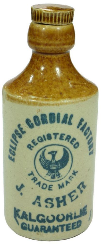 Eclipse Cordial Factory Kalgoorlie Ginger Beer Bottle