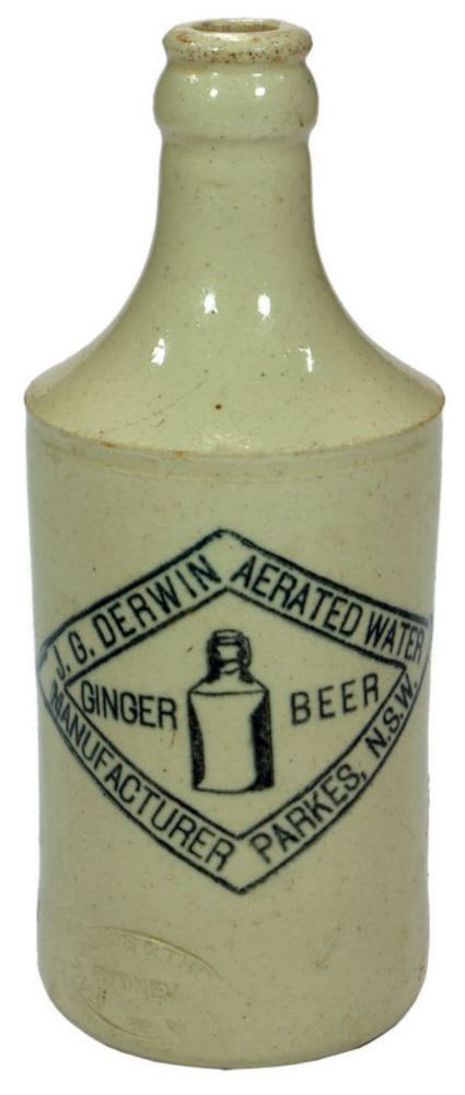 Derwin Parkes Crown Seal Ginger Beer Bottle