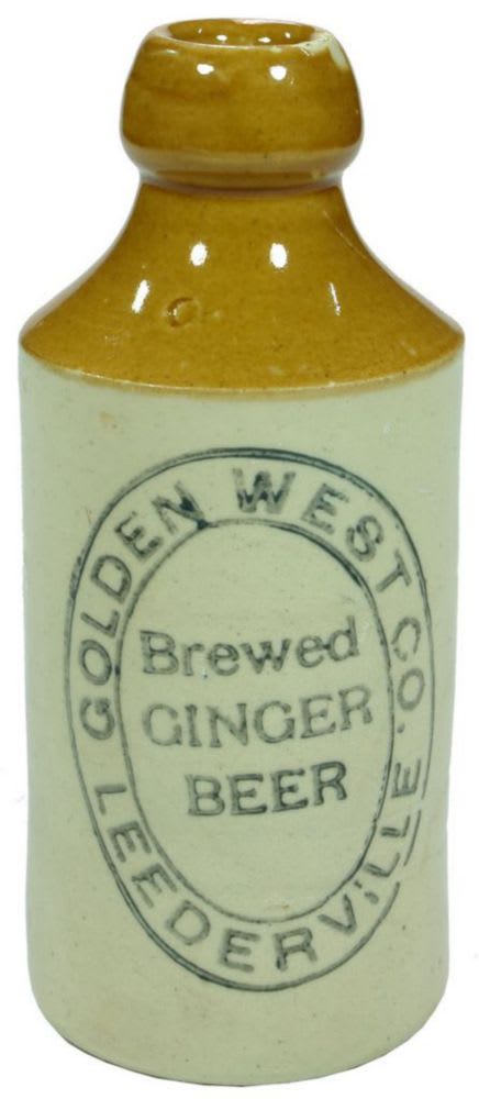 Golden West Leederville Brewed Ginger Beer Bottle