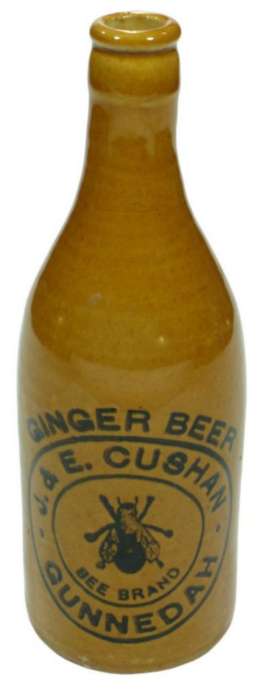 Cushan Gunnedah Bee Brand Ginger Beer Bottle