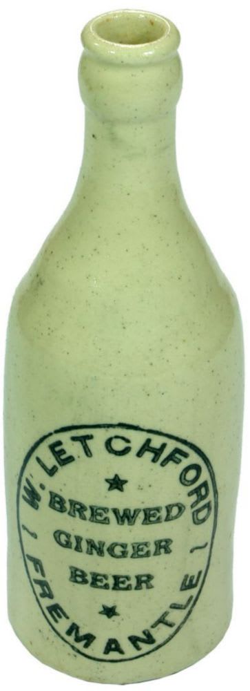 Letchford Fremantle Stoneware Ginger Beer Bottle