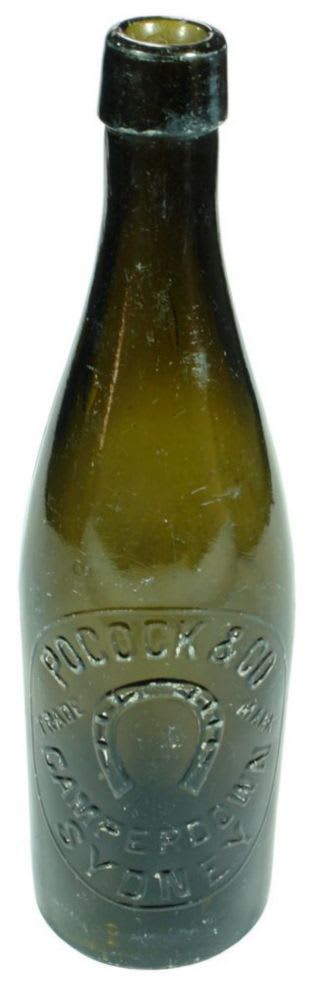 Pocock Camperdown Sydney Antique Beer Bottle