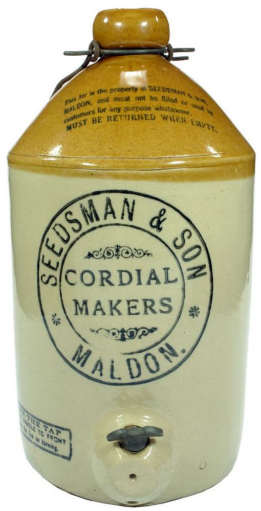Seedsman Cordial Makers Maldon Stoneware Demijohn