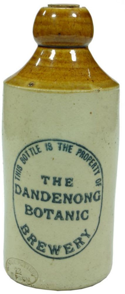 Dandenong Botanic Brewery Stoneware Bottle