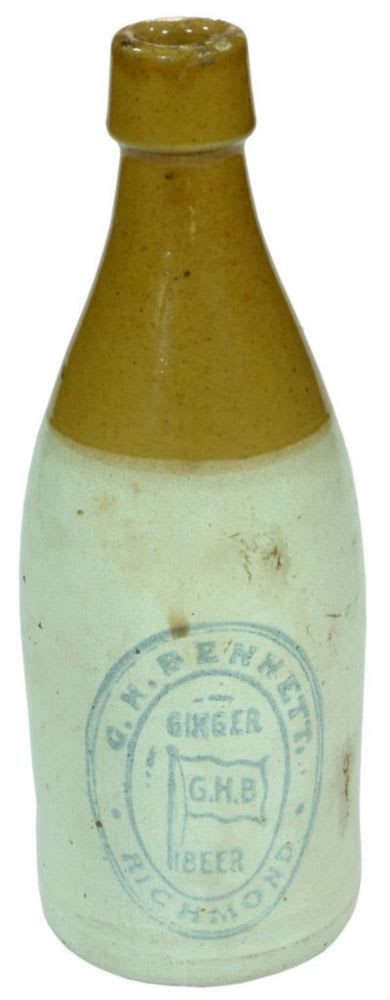 Bennett Richmond Flag Stone GInger Beer Bottle
