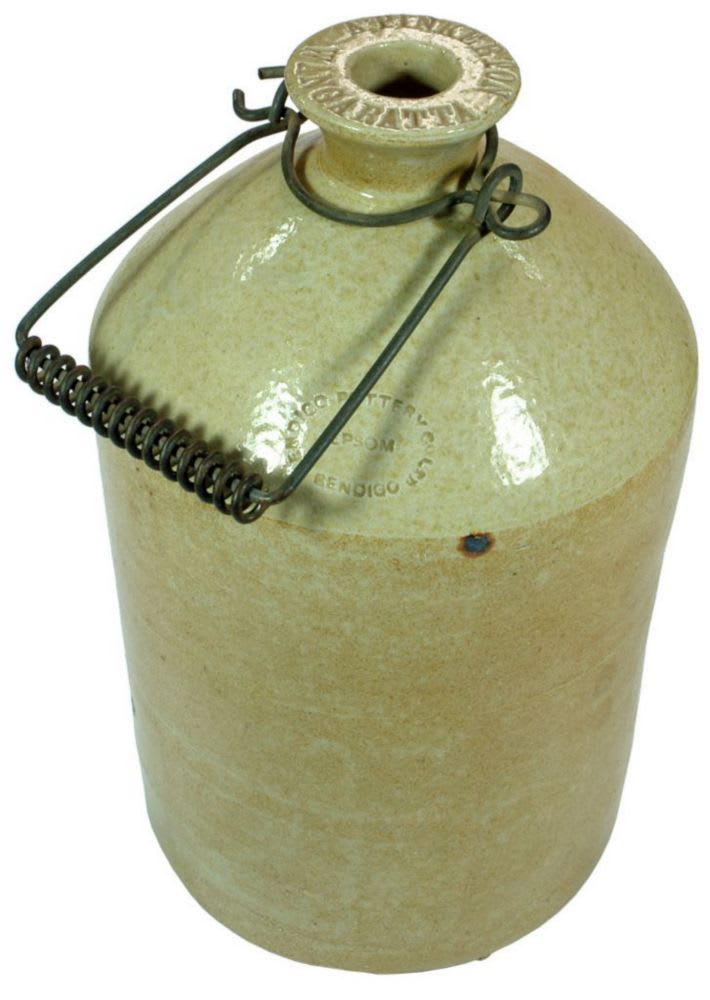 Pinkerton Wangaratta Bendigo Pottery Demijohn