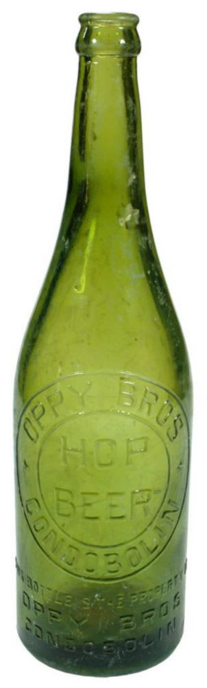 Oppy Bros Condobolin Green Crown Seal Bottle