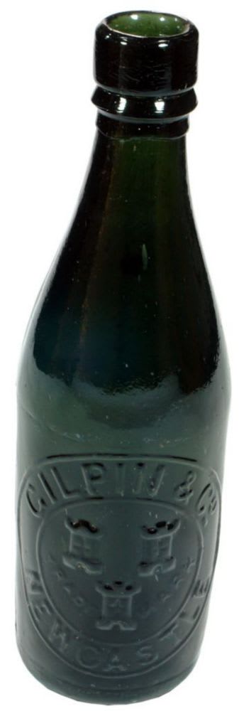 Gilpin Newcastle Black Glass Bottle
