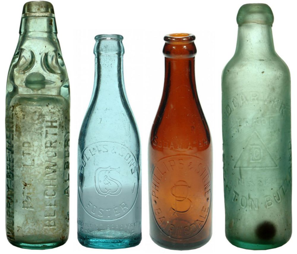 Collection Old Antique Bottles