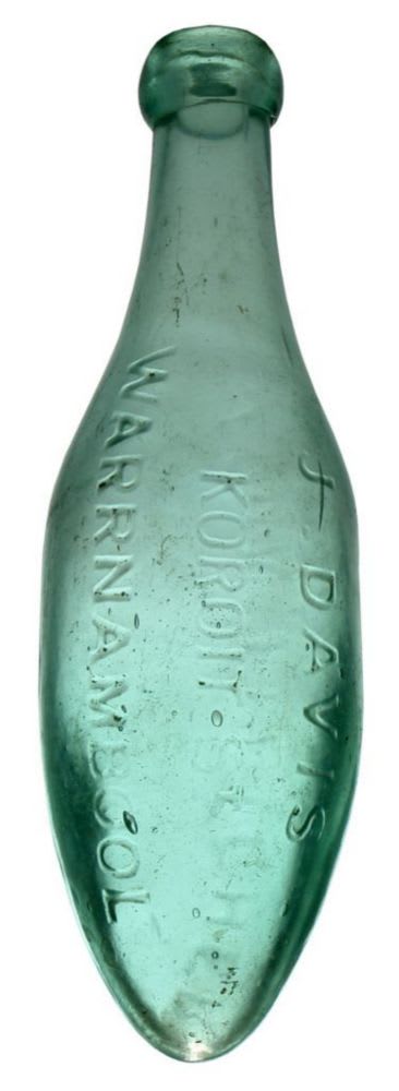 John Fletcher Late Davis Warrnambool Torpedo Bottle