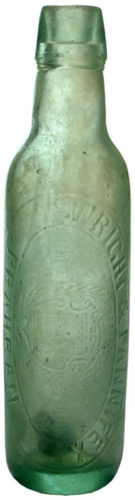Wright Pannifex Prahran Lamont Type Bottle