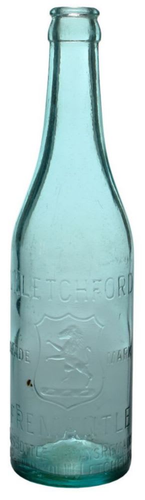 Letchford Fremantle Rampant Lion Crown Seal Bottle