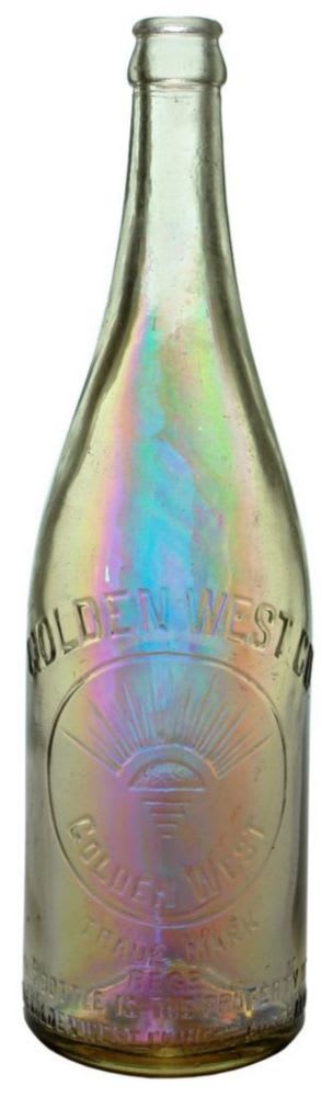 Golden West Crown Seal Lemonade Bottle