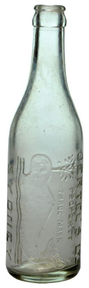 Oertel's Sydney Whale Soft Drink Bottle