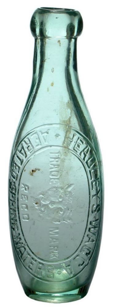 Headley's Aerated Spring Waters Cats Head Bottle