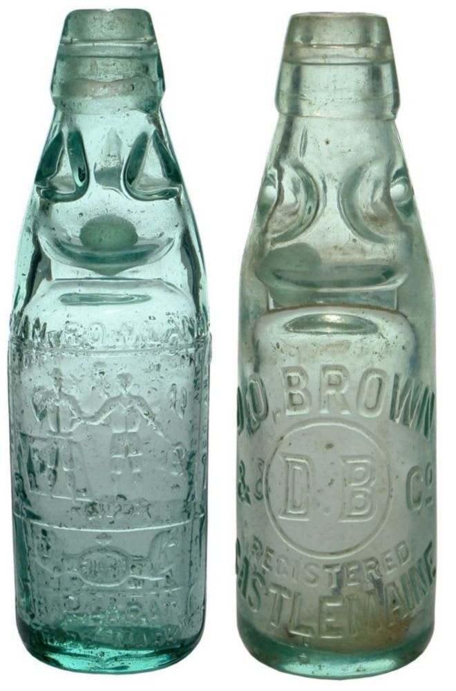 Collection Old Antique Marble Bottles