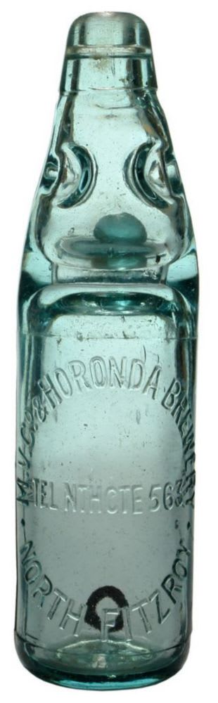 Horonda Brewery North Fitzroy Codd Marble Bottle