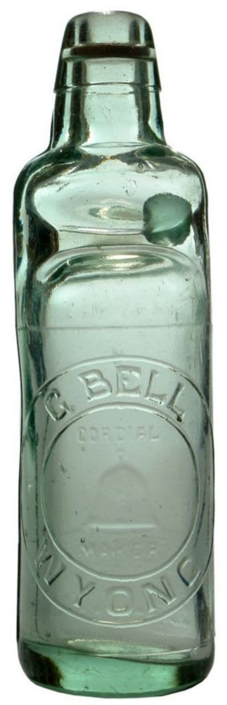 Bell Cordial Maker Wyong Codd Marble Bottle