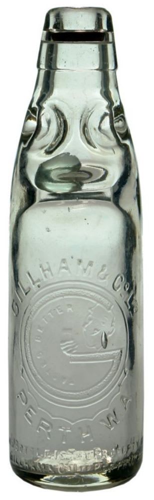 Gilham Perth Tastes Better Codd Marble Bottle