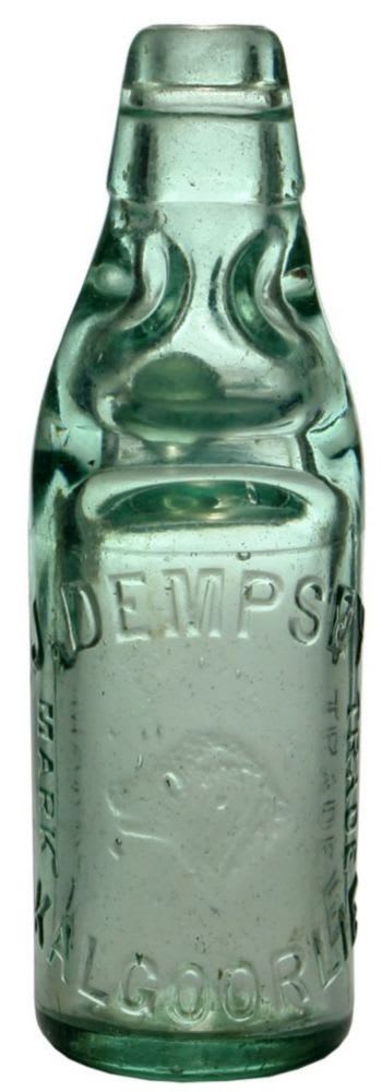 Dempsey Kalgoorlie Dogs Head Codd Bottle