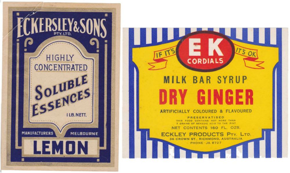 Eckersley Vintage Labels