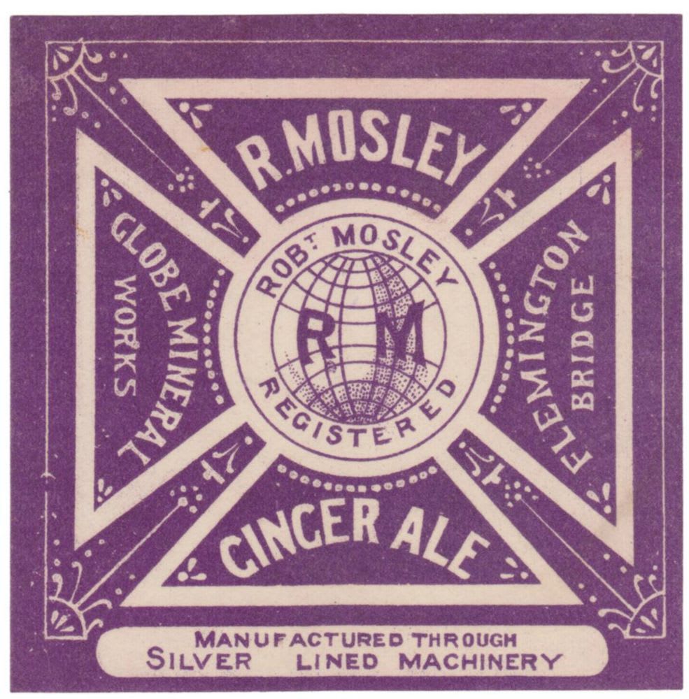 Mosley Flemington Bridge Ginger Ale Label