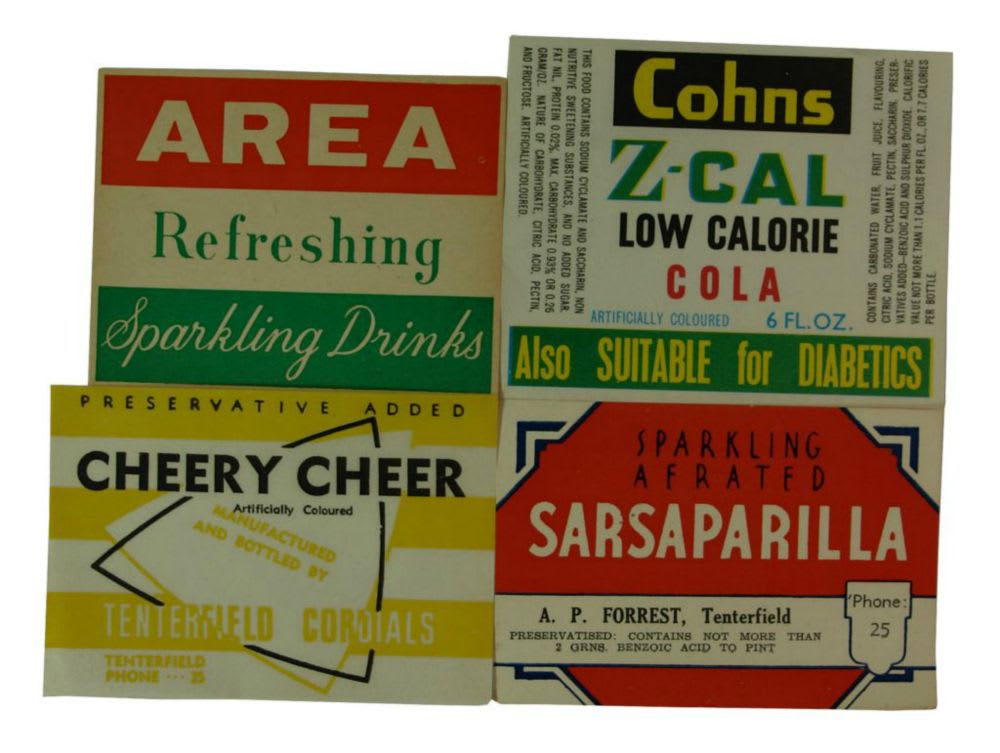 Vintage Aerated Water Labels