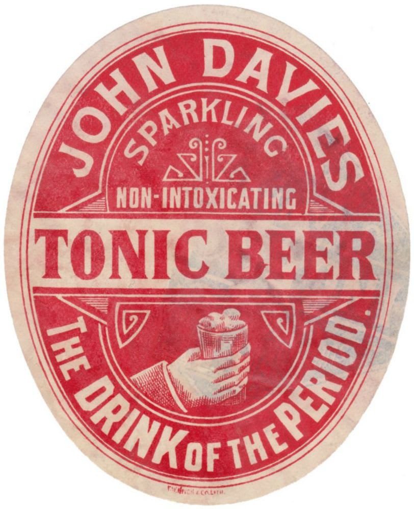 John Davies Tonic Beer Label