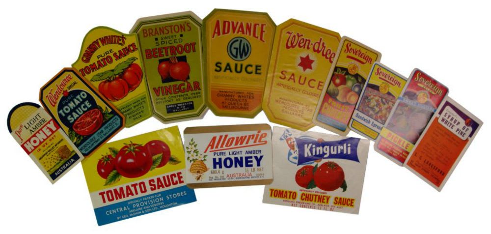 Australian Condiments Labels