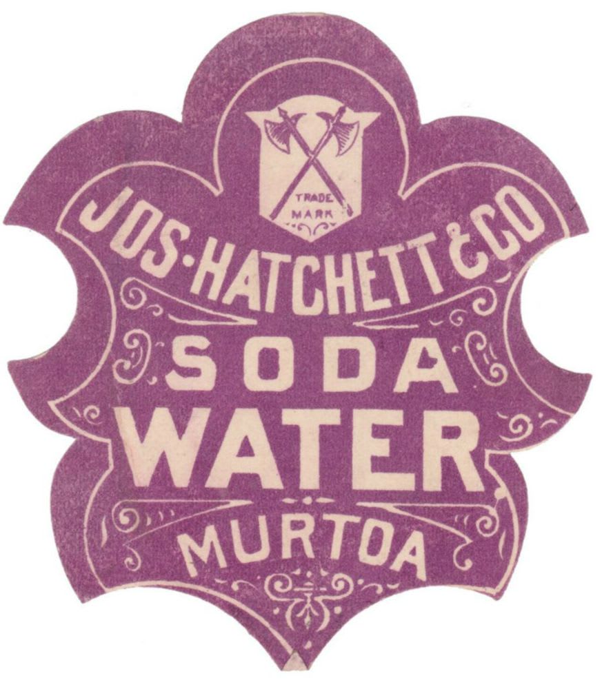 Hatchett Murtoa Soda Water Label