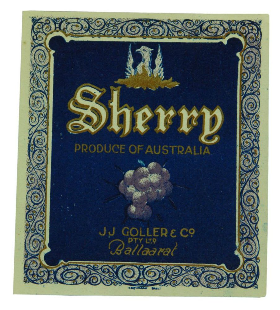 Goller Ballarat Sherry Label