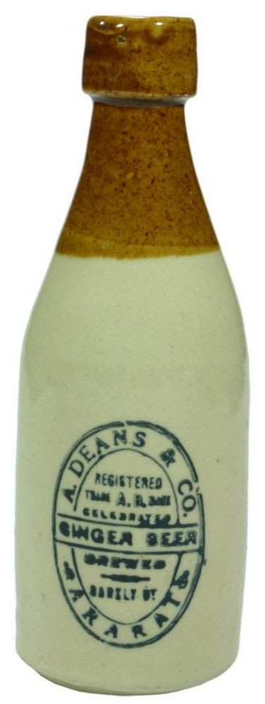 Deans Ararat Stoneware Ginger Beer Bottle