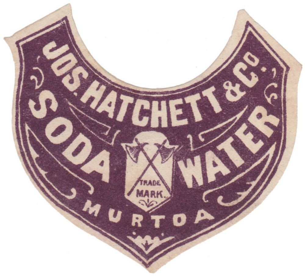Hatchett Murtoa Soda Water Label