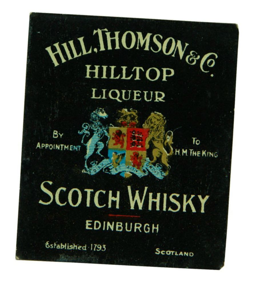 Hill Thomson Hilltop Liqueur Scotch Whisky Label