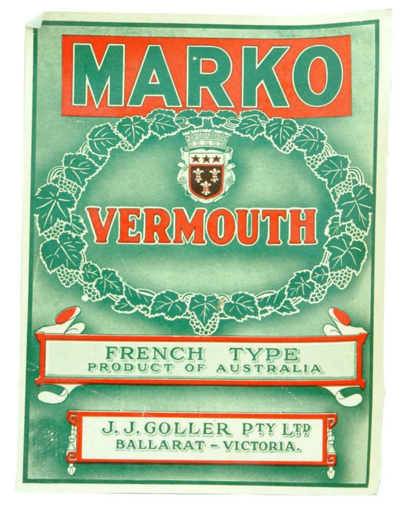 Marko Vermouth Goller Label