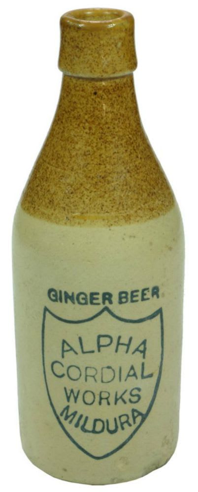 Alpha Cordial Works Mildura Ginger Beer