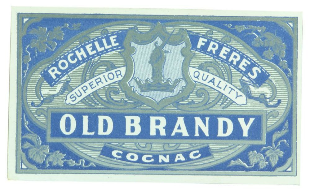 Rochelle Freres Old Brandy Label