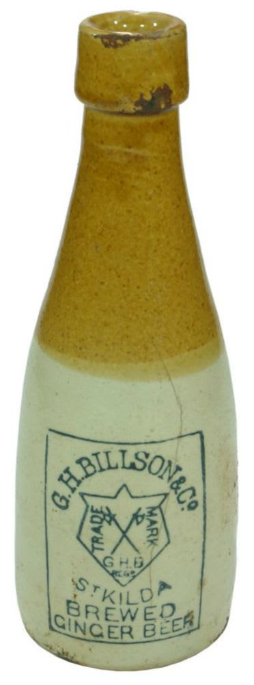 Billson St Kilda Stone Ginger Beer Bottle