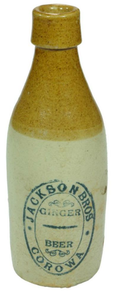 Jackson Bros Corowa Stone Ginger Beer Bottle