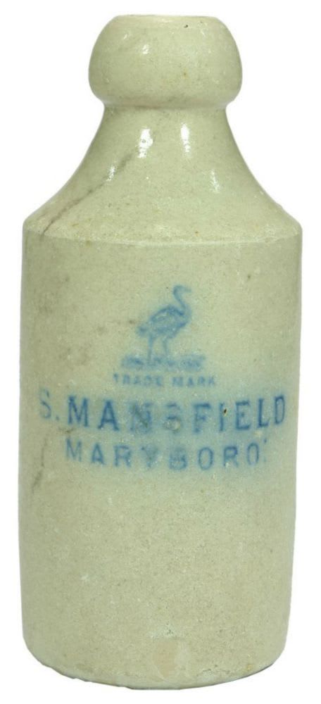 Mansfield Maryboro Stoneware Ginger Beer Bottle