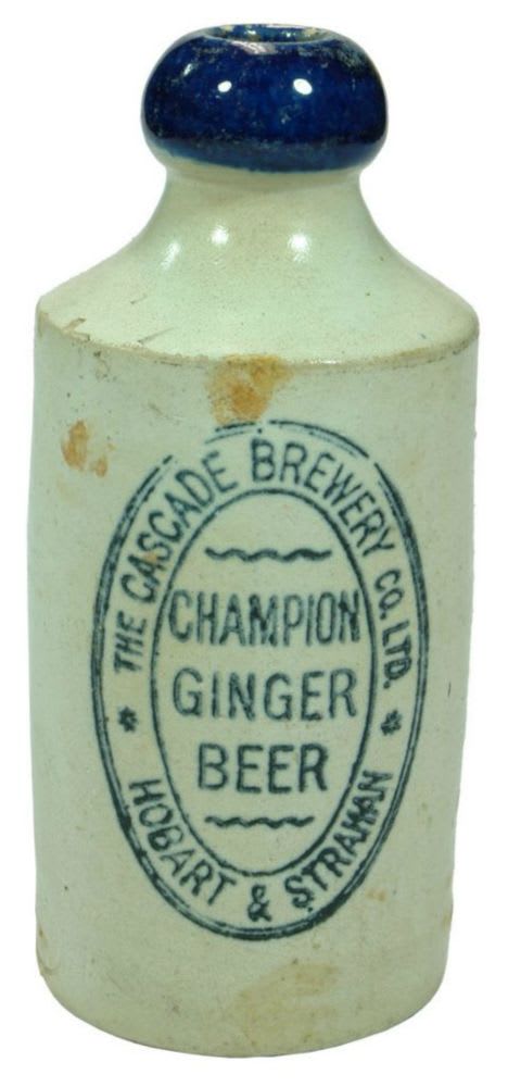 Cascade Brewery Hobart Stoneware Ginger Beer Bottle