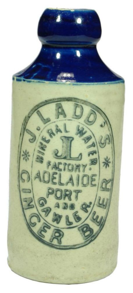 Ladd Adelaide Gawler Port Ginger Beer Bottle