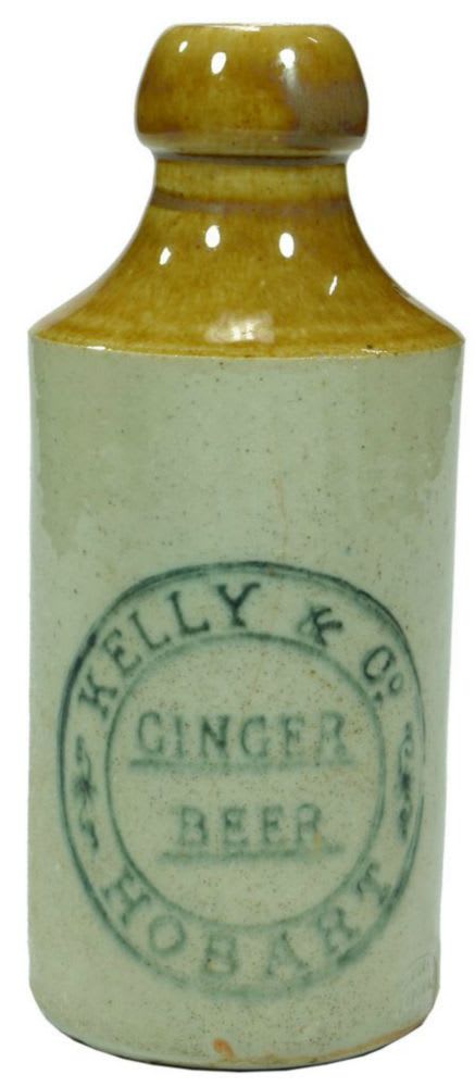 Kelly Ginger Beer Hobart Old Bottle