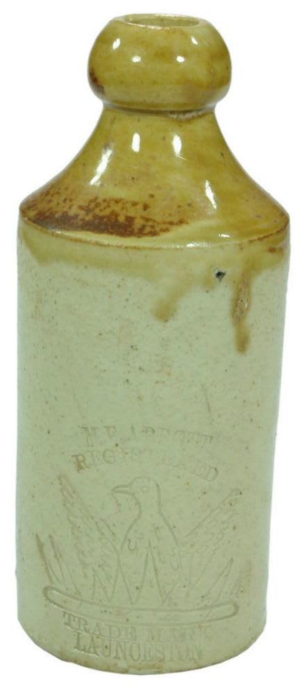 Abbott Launceston Phoenix Impressed Stoneware Bottle